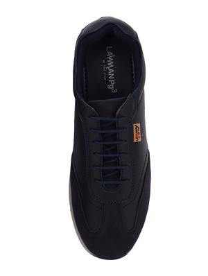 lawman pg3 blue leatherette lace up shoes - 16498631 - Standard Image - 4