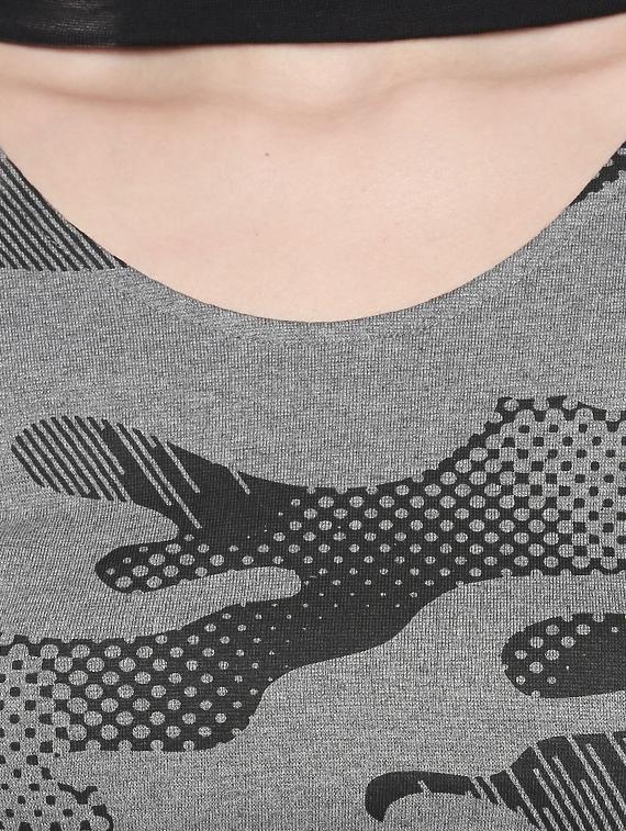 choker neck camouflage tee - 16498745 - Zoom Image - 4