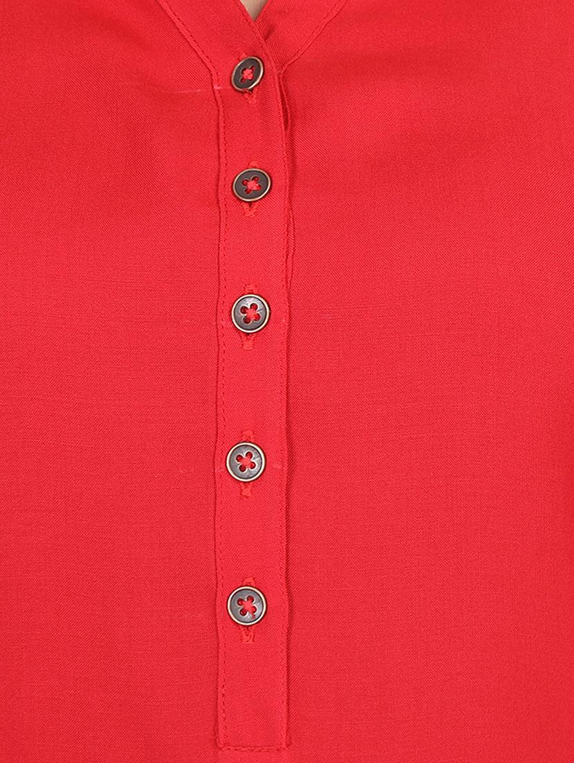 roll up sleeved solid tunic - 16501582 - Zoom Image - 4