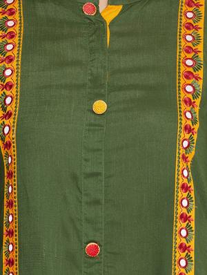 embroidered straight kurta - 16502283 - Standard Image - 4