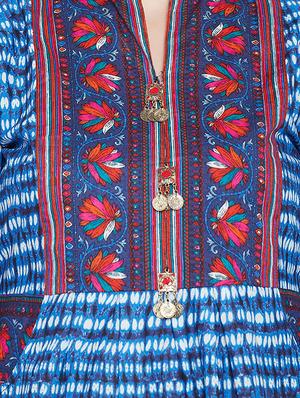 printed a-line kurta - 16502288 - Standard Image - 4