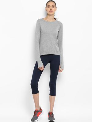thumb hole sleeved solid tee - 16502703 - Standard Image - 4