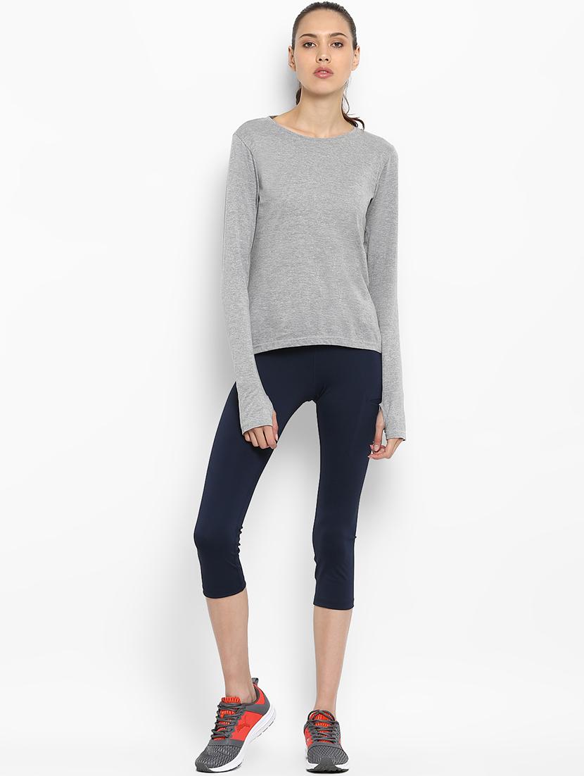thumb hole sleeved solid tee - 16502703 - Zoom Image - 4