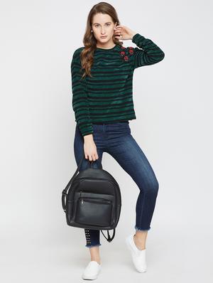 bug embellished striped pullover - 16503306 - Standard Image - 4