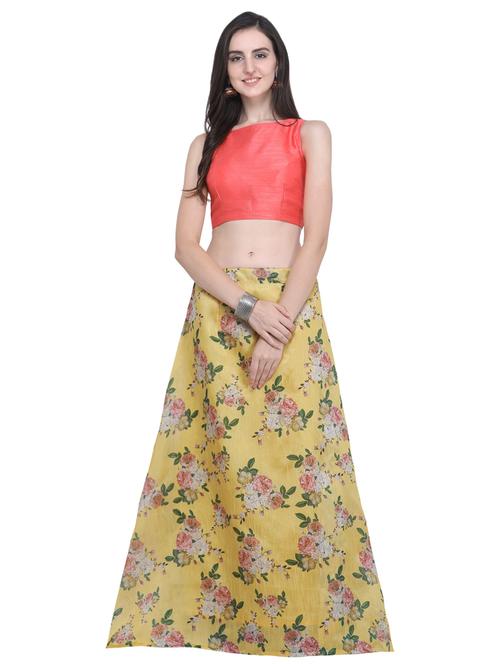 floral flared lehenga - 16503806 - Very Small Image - 1