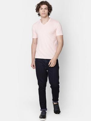 peach solid t-shirt - 16503980 - Standard Image - 4