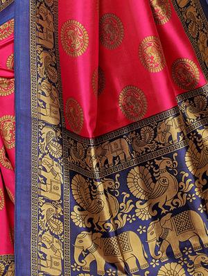 printed mysore silk saree with blouse - 16504457 - Standard Image - 4