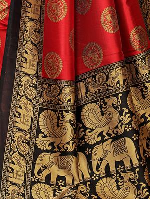 printed mysore silk saree with blouse - 16504459 - Standard Image - 4
