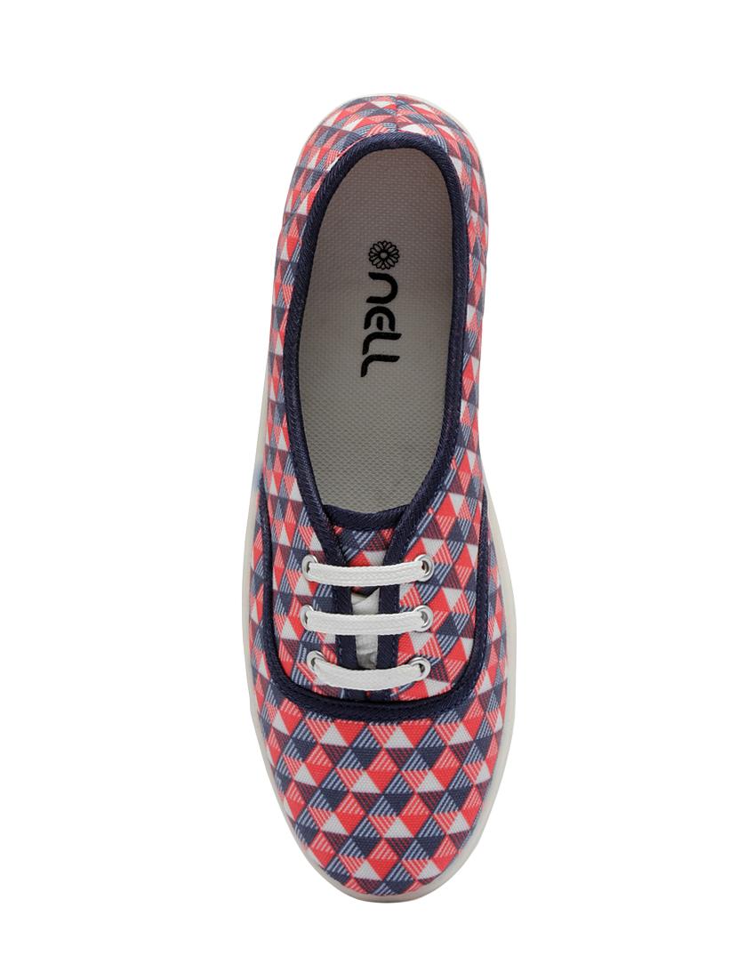 red slip on casual shoes - 16504731 - Zoom Image - 4