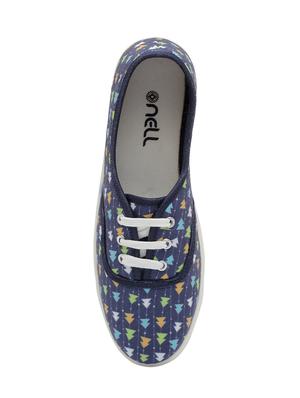 blue canvas slip on casual shoes - 16504734 - Standard Image - 4