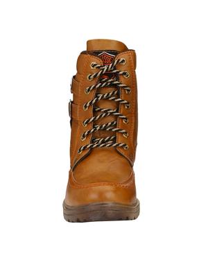 big fox tan leatherette high ankle boots - 16505499 - Standard Image - 4