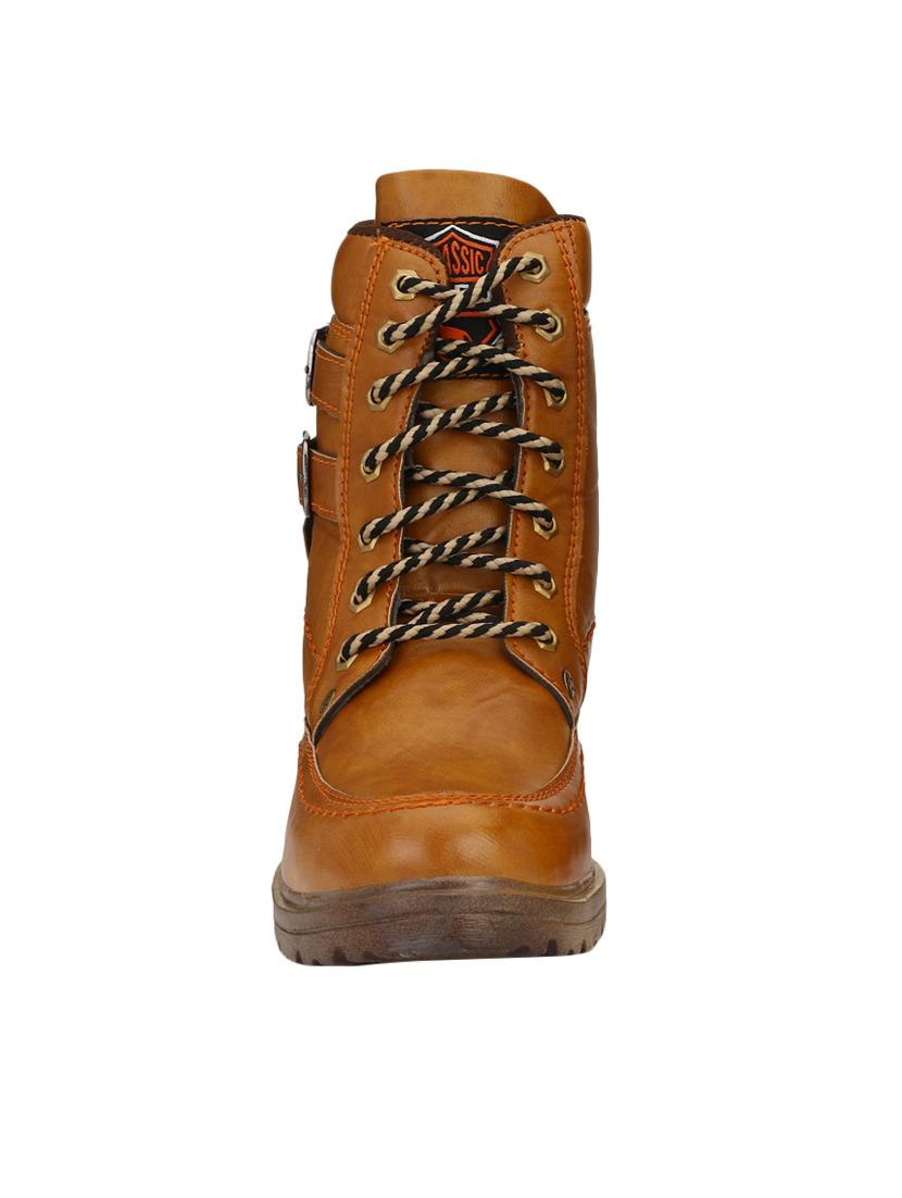 big fox tan leatherette high ankle boots - 16505499 - Zoom Image - 4