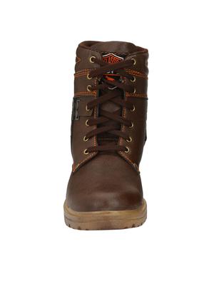big fox brown leatherette high ankle boots - 16505500 - Standard Image - 4