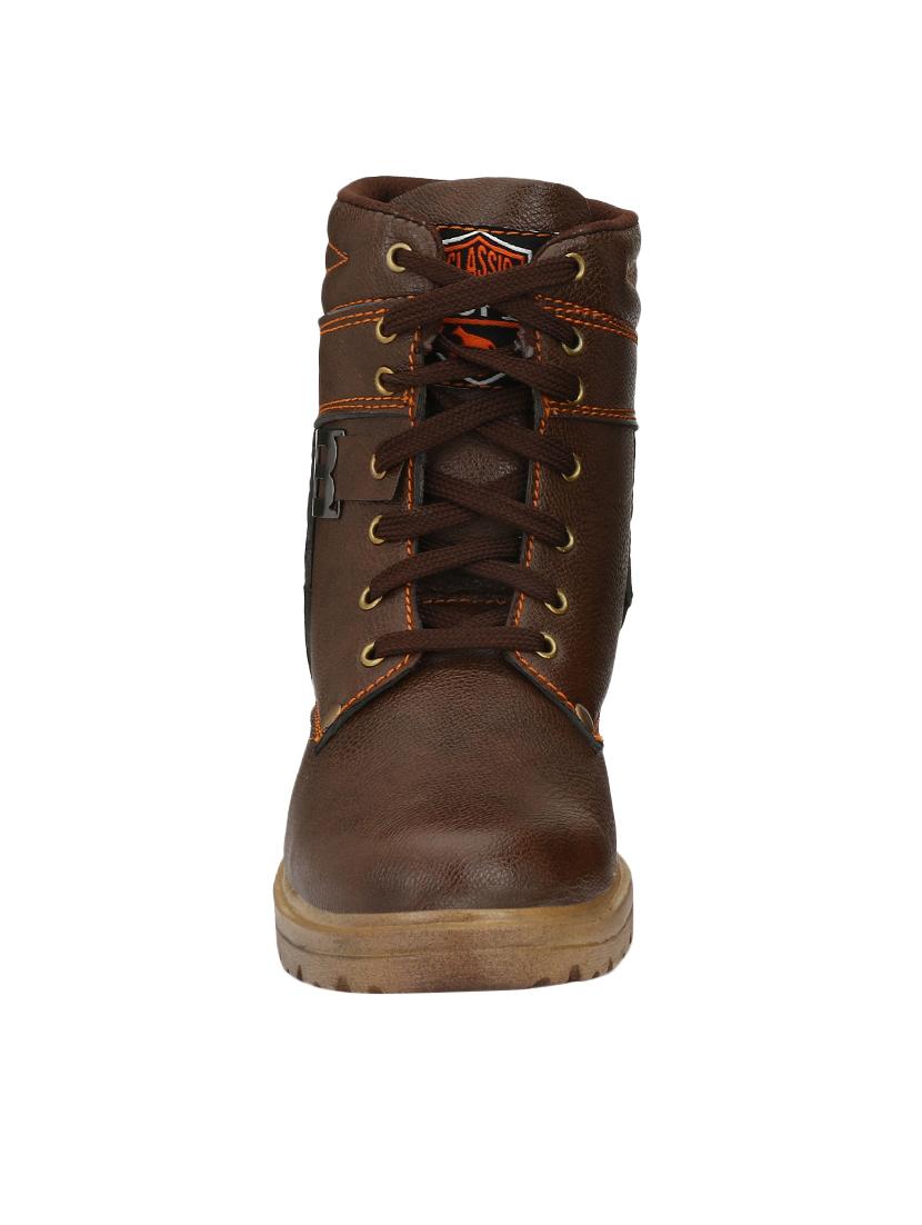 big fox brown leatherette high ankle boots - 16505500 - Zoom Image - 4