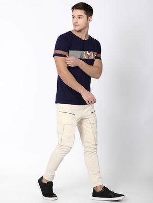 off white solid cargo trouser - 16505677 - Standard Image - 4