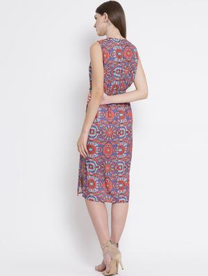 draw string side slit a-line dress - 16506751 - Standard Image - 4