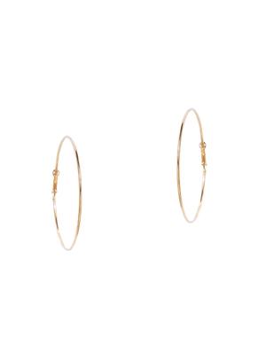 gold metal hoop earring - 16506953 - Standard Image - 4