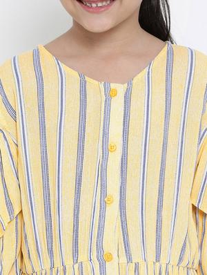 cold shoulder striped dress - 16507043 - Standard Image - 4