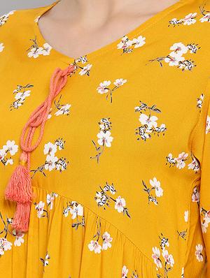 bell sleeved gathered detail top - 16507282 - Standard Image - 4