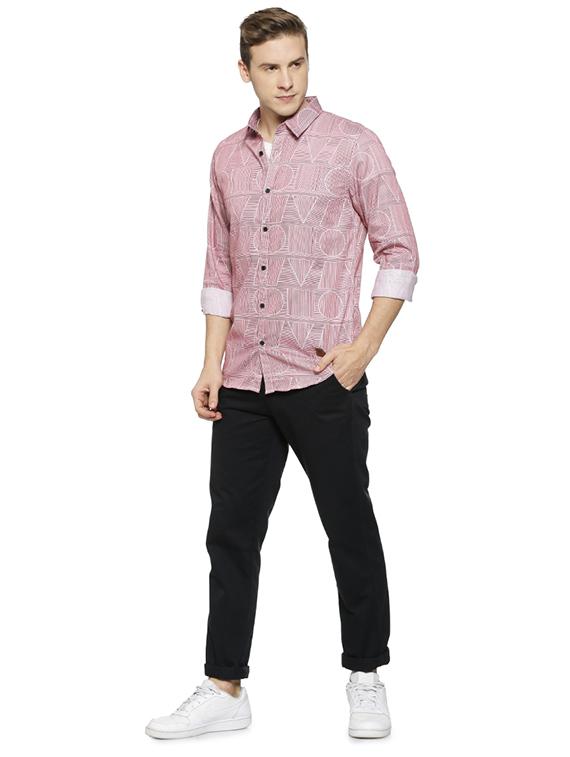 red printed casual shirt - 16508630 - Zoom Image - 4