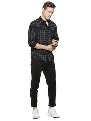 black checkered casual shirt - 16508646 - Standard Image - 4