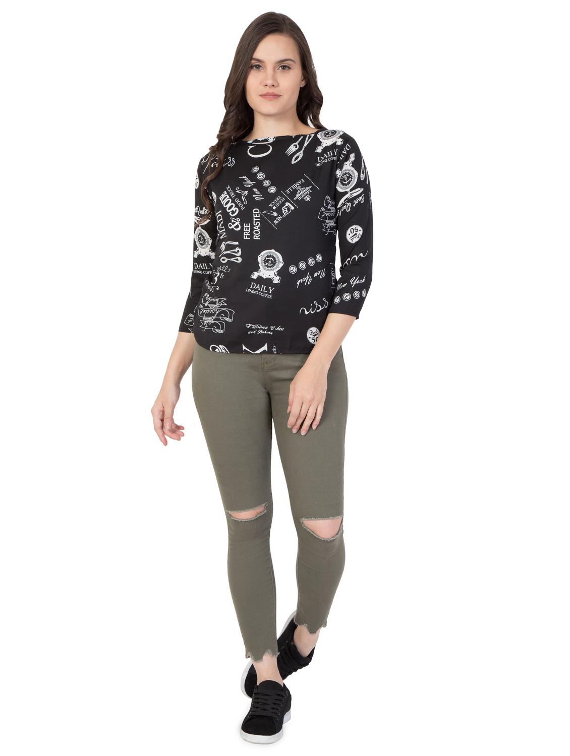 round neck quirky top - 16509088 - Zoom Image - 4