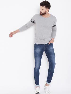 blue light washed jeans - 16509325 - Standard Image - 4