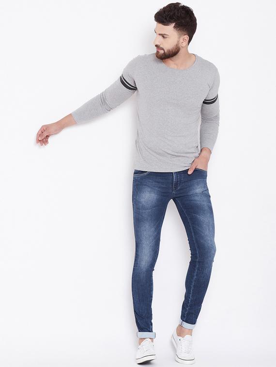 blue light washed jeans - 16509325 - Zoom Image - 4