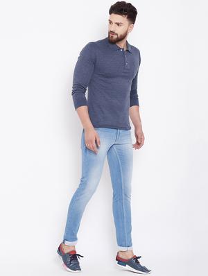 blue light washed jeans - 16509330 - Standard Image - 4