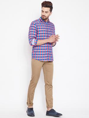 beige solid chinos - 16509360 - Standard Image - 4
