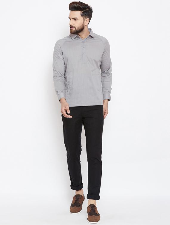 black solid chinos - 16509367 - Zoom Image - 4
