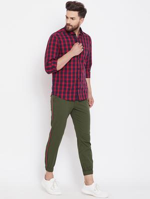 green side taped joggers - 16509378 - Standard Image - 4
