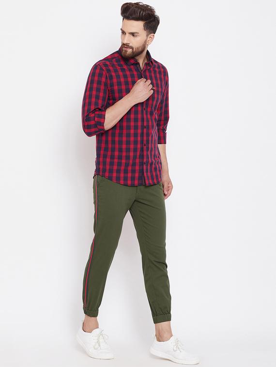 green side taped joggers - 16509378 - Zoom Image - 4