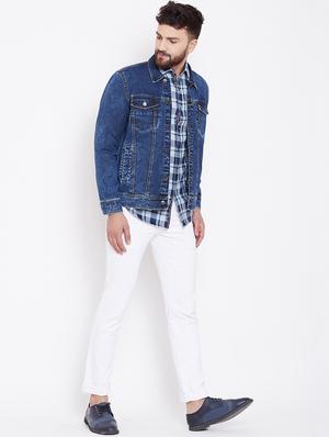 blue faded denim jacket - 16509457 - Standard Image - 4