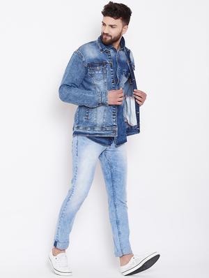 blue washed denim jacket - 16509458 - Standard Image - 4