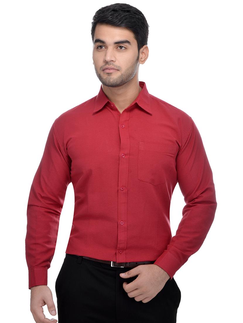 blue and red solid combo formal shirts - 16510259 - Zoom Image - 4