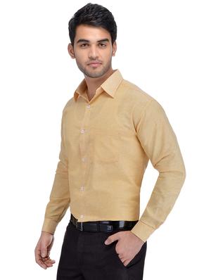 blue and yellow solid combo formal shirts - 16510260 - Standard Image - 4