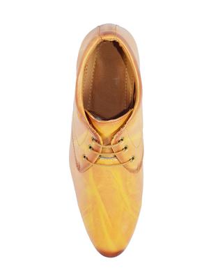 tan leatherette lace-up derbys - 16510417 - Standard Image - 4