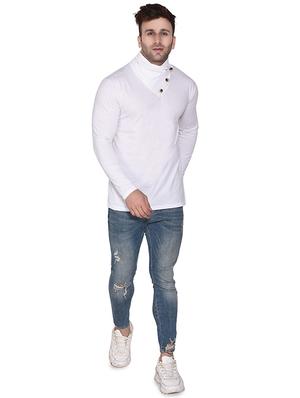 white solid t-shirt - 16510605 - Standard Image - 4