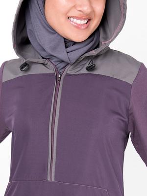 solid fit & flare cloaks & abaya - 16510729 - Standard Image - 4