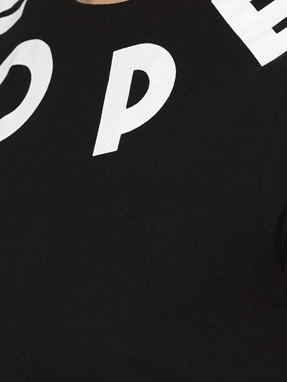 crew neck quirky text tee - 16510826 - Zoom Image - 4