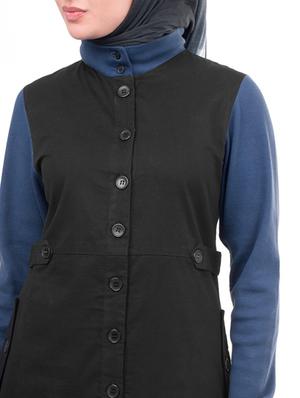 solid a-line cloaks & abaya - 16511519 - Standard Image - 4