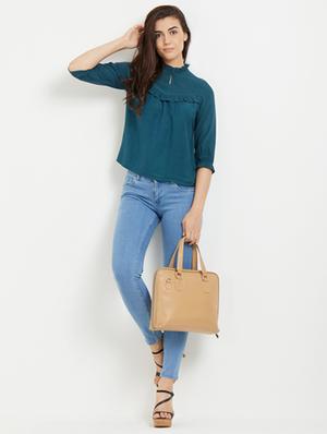 frill detail solid top - 16513107 - Standard Image - 4