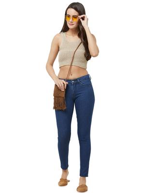 mid rise solid jeans - 16513187 - Standard Image - 4