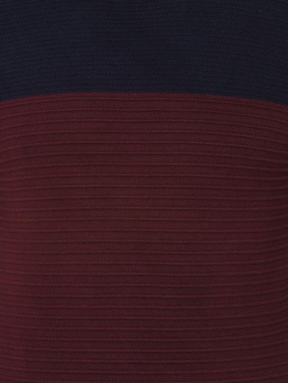 red color block pullover - 16513304 - Zoom Image - 4