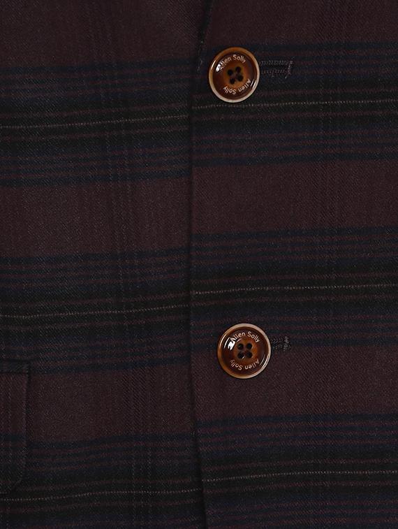 red single breasted checkered casual blazer - 16513419 - Zoom Image - 4