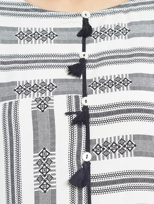 self-design straight kurta - 16513433 - Standard Image - 4