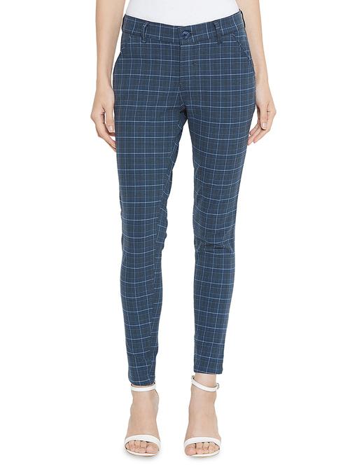 high rise plaid trouser - 16514694 - Very Small Image - 1