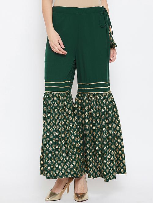 ethnic motif printed sharara - 16514886 - Standard Image - 1
