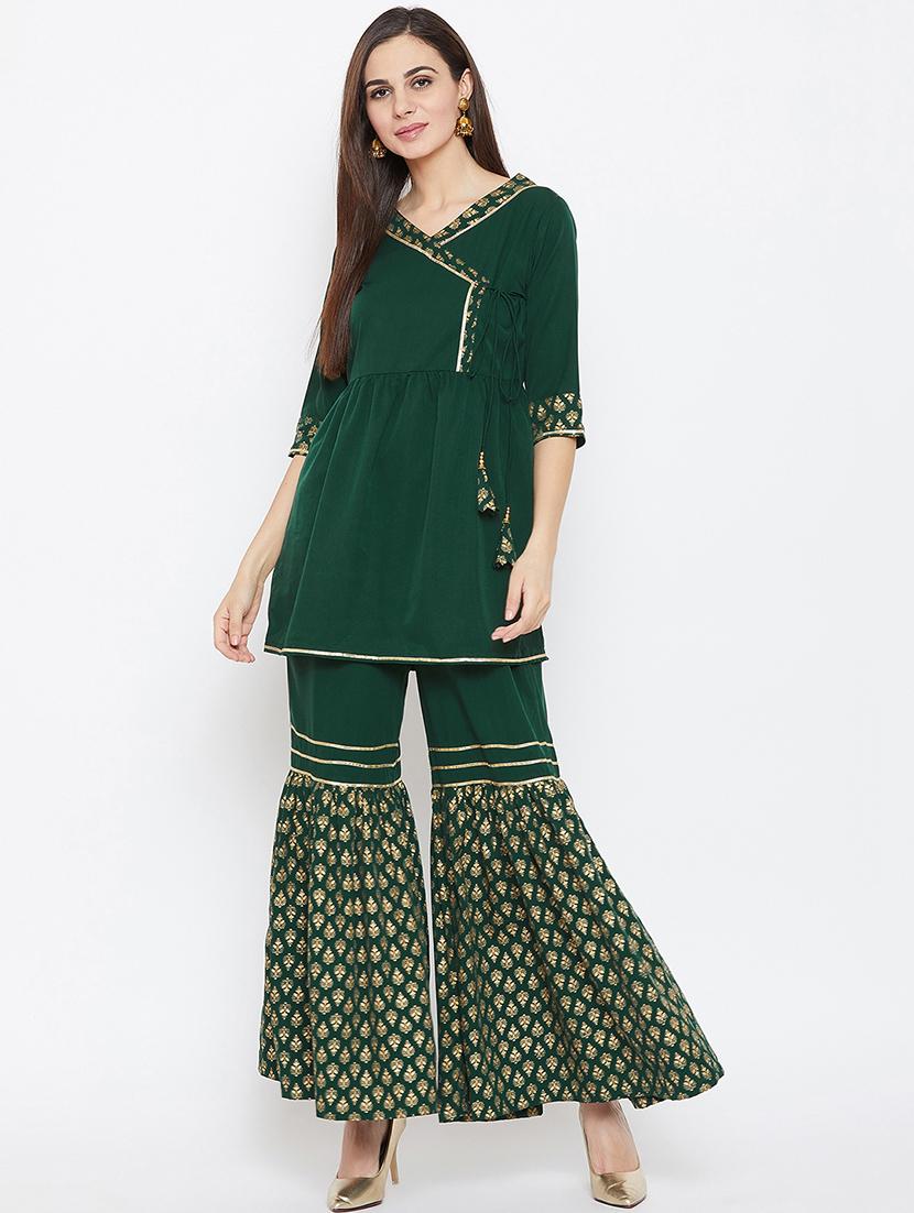ethnic motif printed sharara - 16514886 - Zoom Image - 4